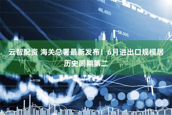 云智配资 海关总署最新发布！6月进出口规模居历史同期第二